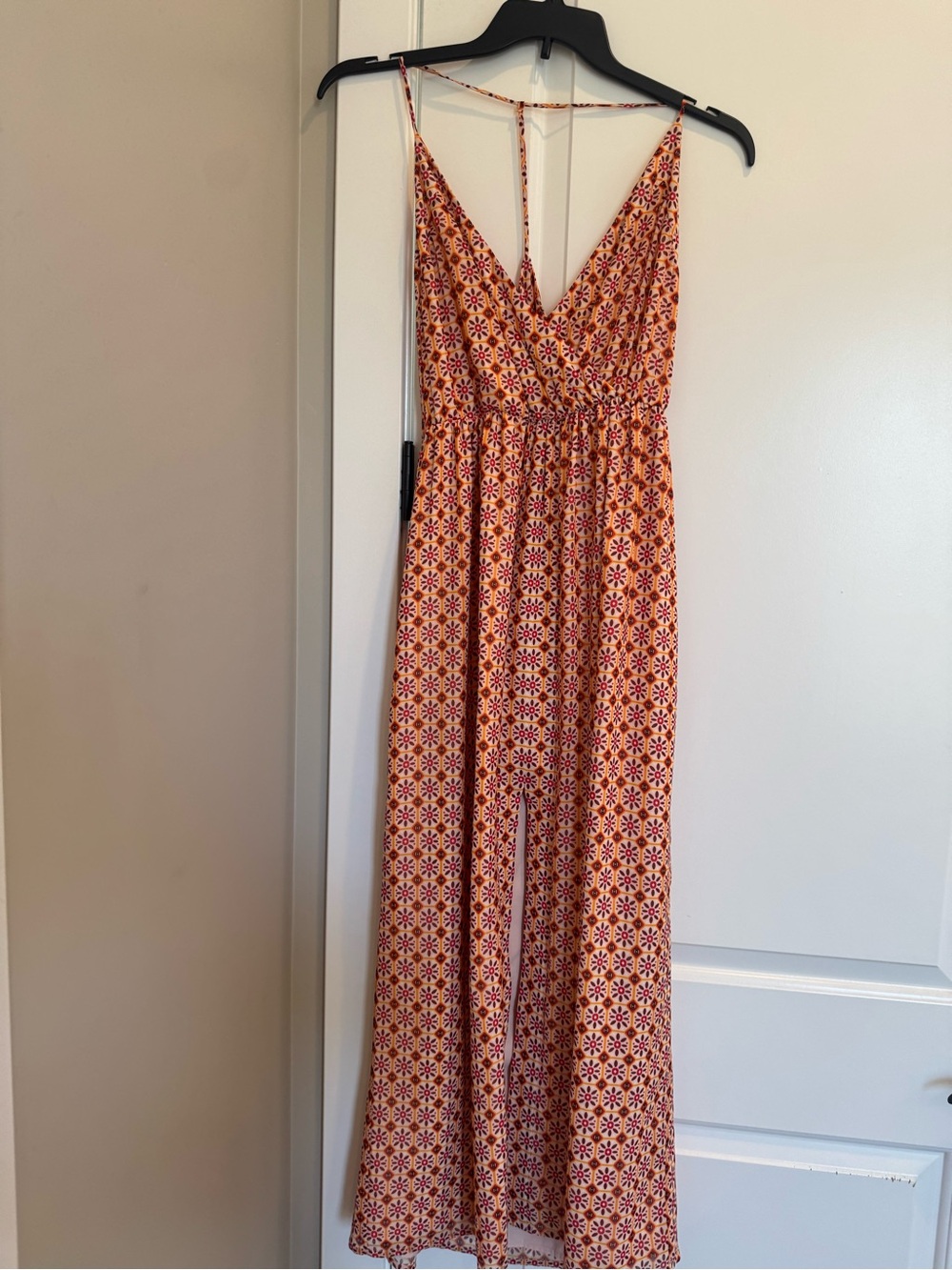 House of Harlow 1960 Orange and Red Floral Maxi Dress